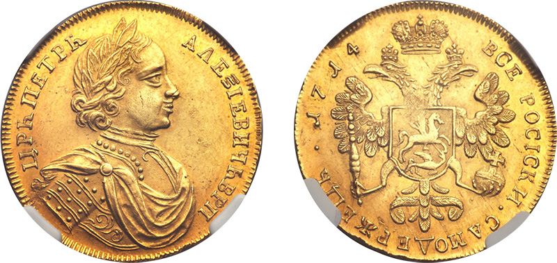 Двойной червонец 1714