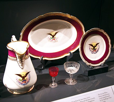 Набор для сервировки Белого дома 1861 год.  