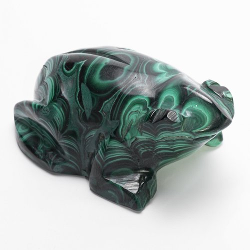 Статуэтка "Лягушка", малахит, резьба, Азия, 1990-2000 гг. 