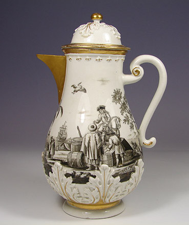 Кувшин в технике гризайль, период Марколини (1774—1813 гг.)