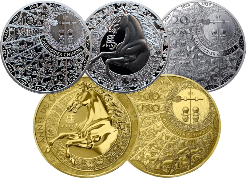 Французская серия &laquo;Китайский календарь&raquo; из драгоценных металлов