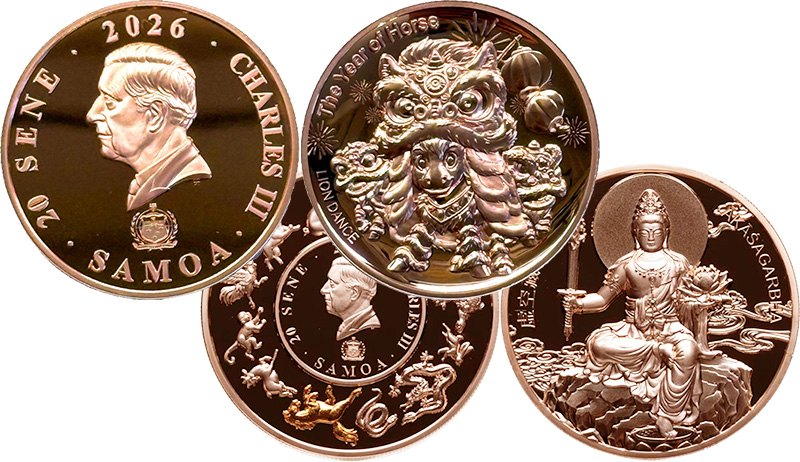 Монеты Самоа к году Лошади
