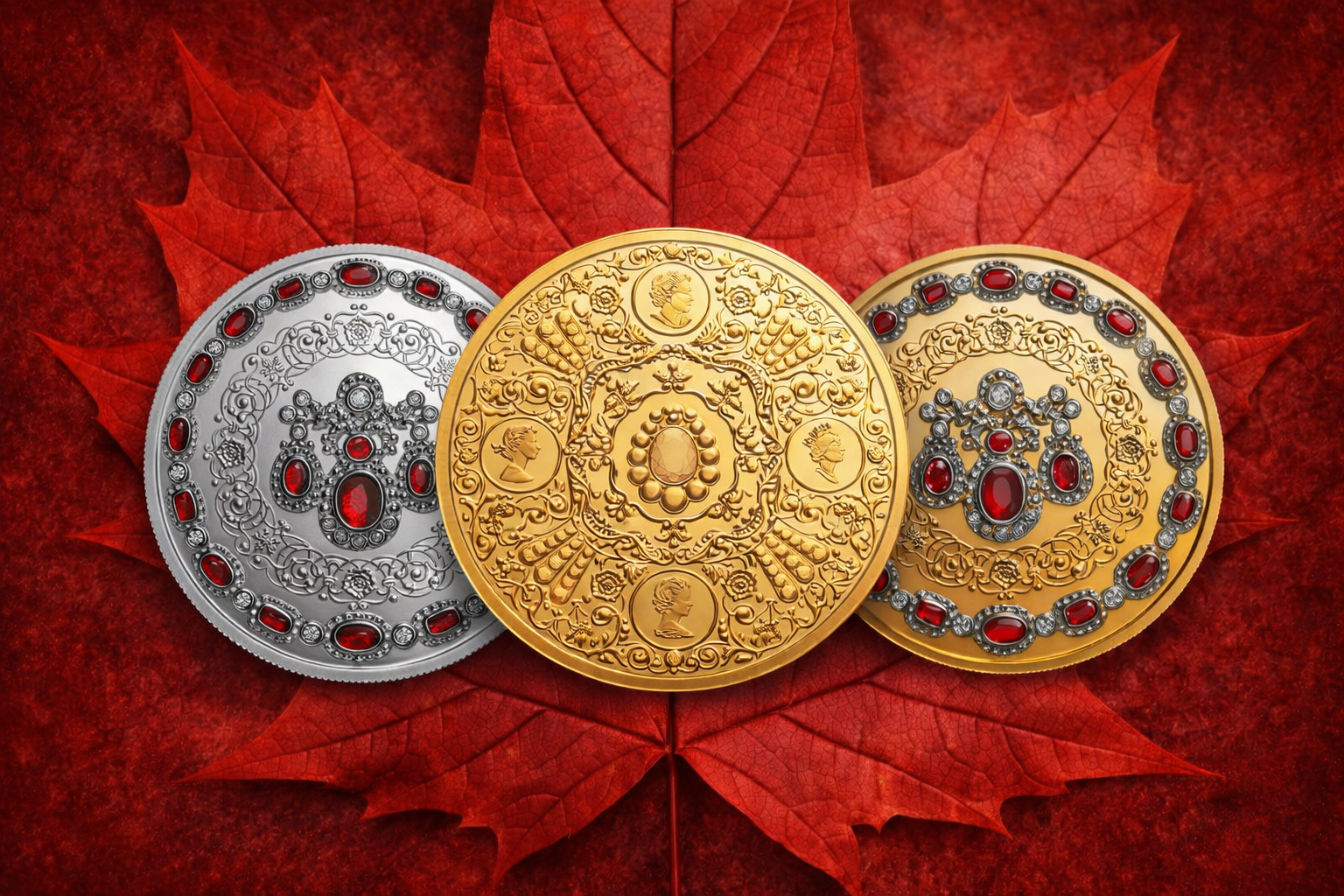 Монеты Канады к юбилею Елизаветы 2