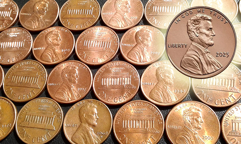 Последний выпуск монеты 1 цент США 2025 года