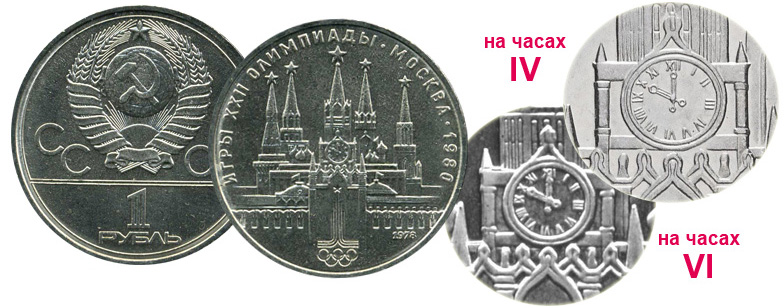 Зеркальные ошибки на рубле СССР