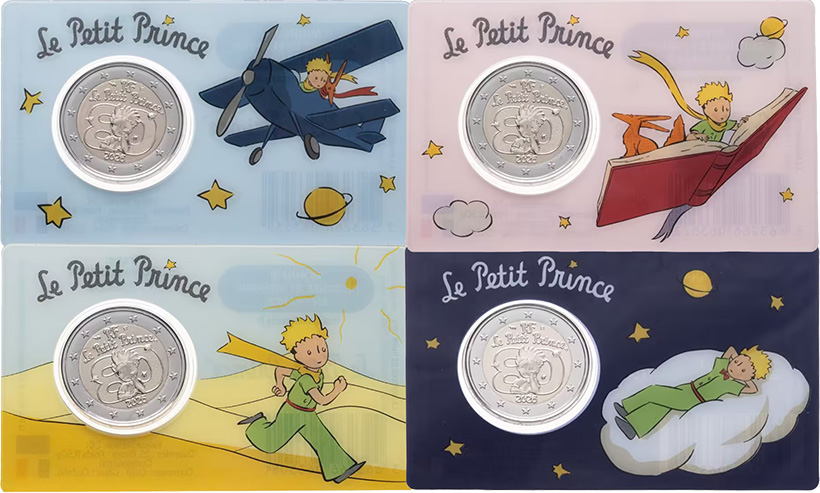 Полный комплект монет с Маленьким принцем