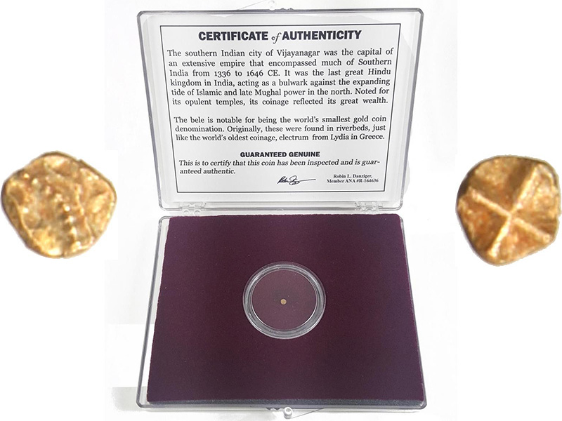 Самые маленькие монеты мира древних времён