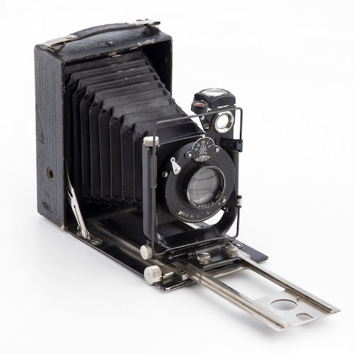 Фотоаппарат «Фотокор-1», металл, стекло, ткань, Государственный оптико-механический завод (ГОМЗ), СССР, 1930-1940 гг. 