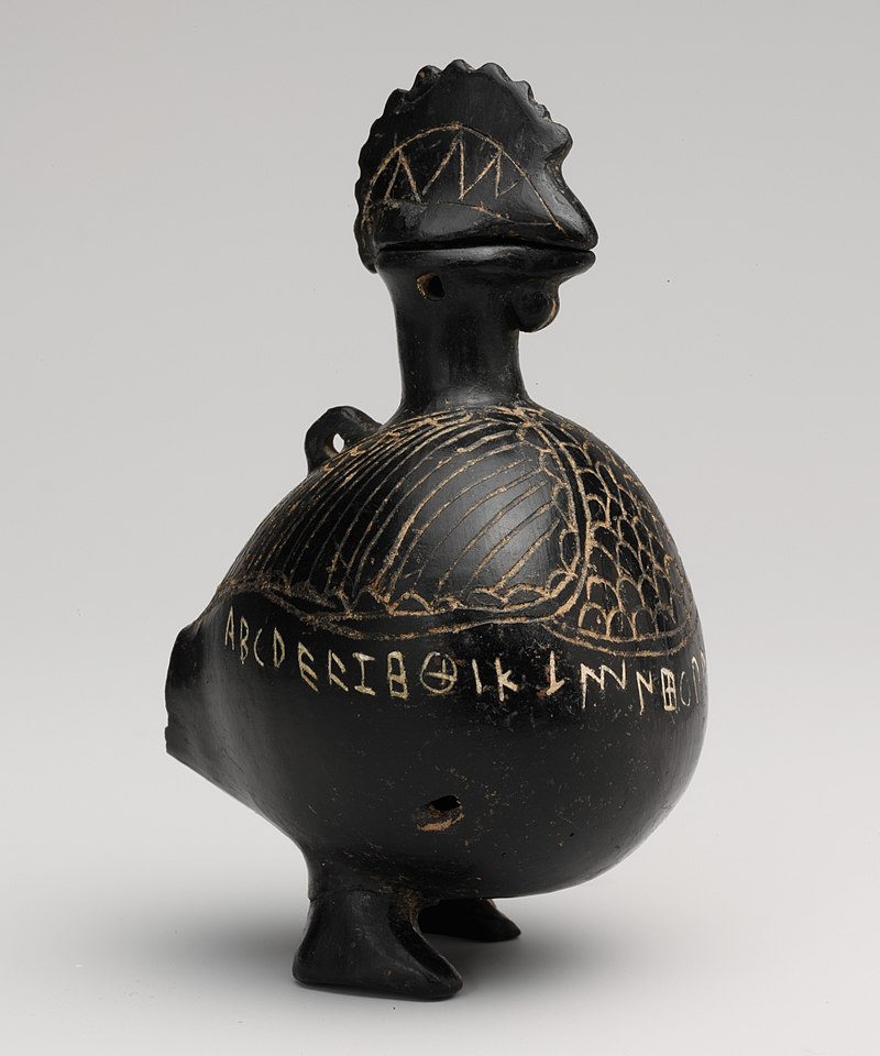 Etruscan bucchero cock