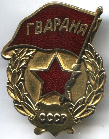 Копия гвардейского знака, выдаваемая за чешский тип