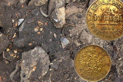 Царские монеты Российской империи: клад золотых монет Николая 2 найден в Торжке