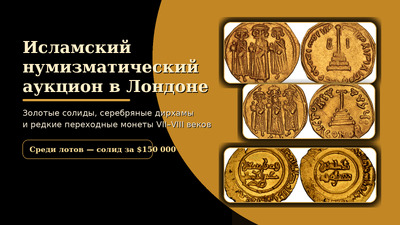 Нумизматический аукцион в Лондоне: редкие монеты исламского мира 7–8 веков