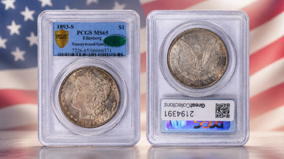 Монета США редкий доллар Моргана 1893-S продан на торгах за $1,03 млн