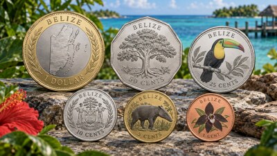 Монеты Белиза 2026: вместо портрета Елизаветы II — национальные символы
