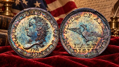 Монета США полудисм 1792 года продана за 2 928 000 долларов — новый рекорд