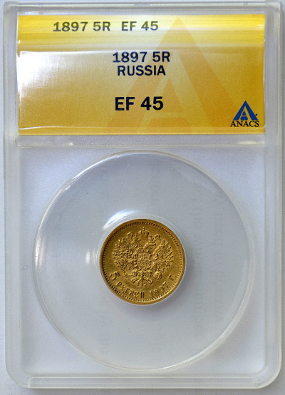 ANACS пример монеты в слабе
