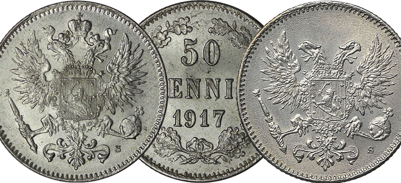50 пенни 1917