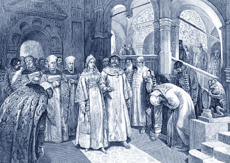 Василий III и Елена Глинская