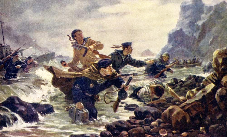 десант на Курильских островах (картина)