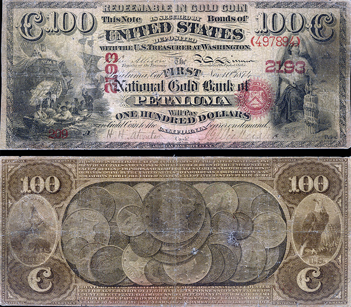 Банкнота 100 долларов США (монетная)