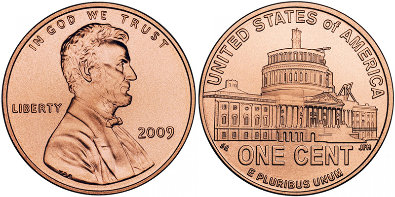 1 цент США 2009