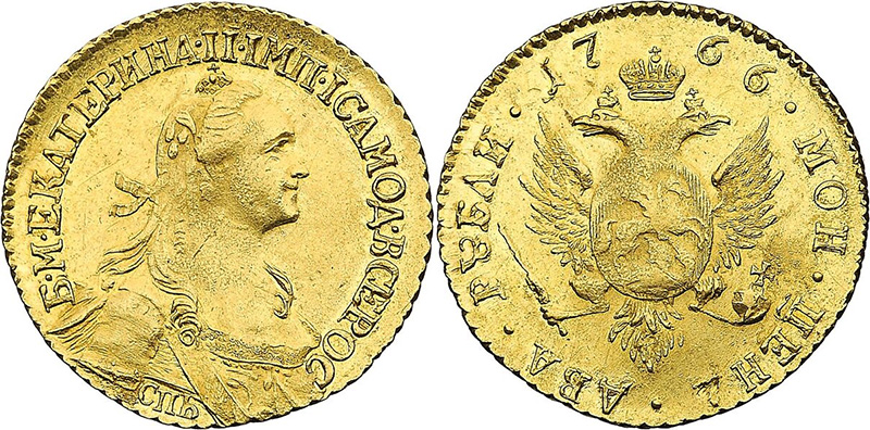 2 рубля 1766
