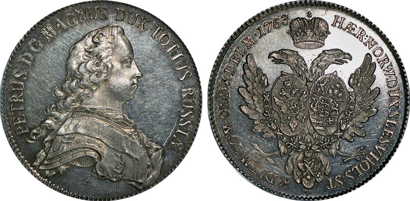 Альбертус талер 1753 (оригинал)