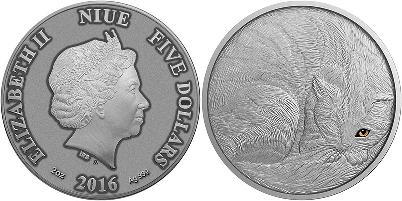 Монета с кошкой