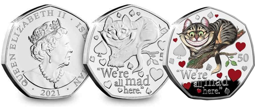 Монеты Алиса в стране чудес (о. Мэн)