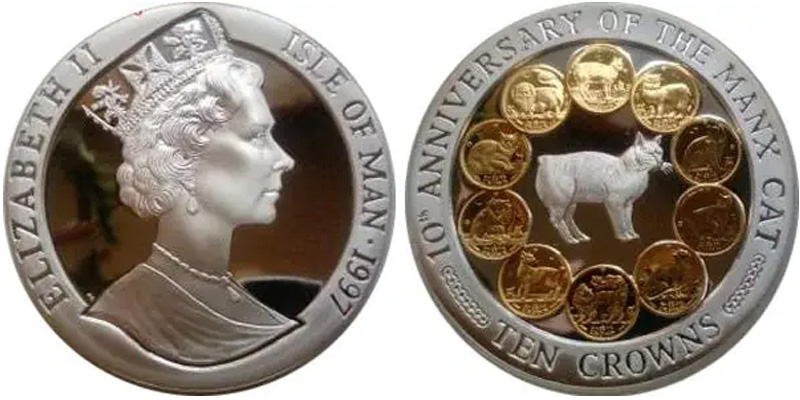 10 крон Кошки