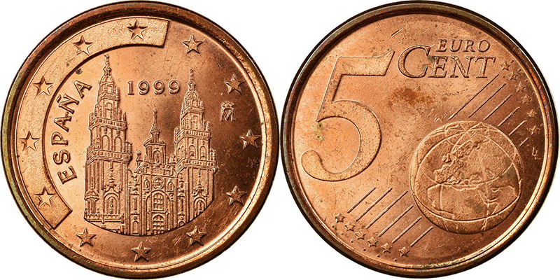 5 евроцентов Испании