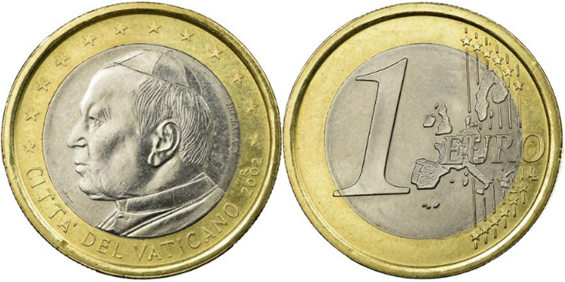 1 евро Ватикана