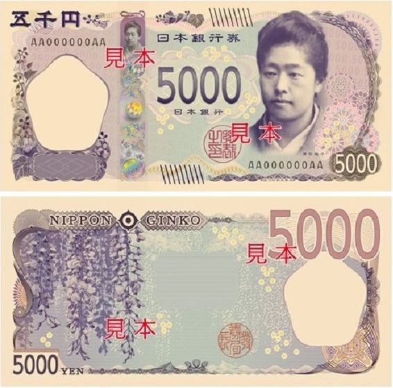 5000 иен 2024 года