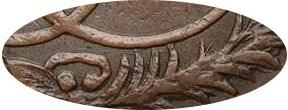 Деталь монеты 5 копеек 1787 года ЕМ королевские, вензель меньше