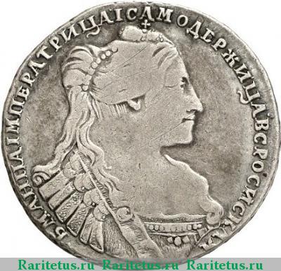 полтина 1736 года  ошибка