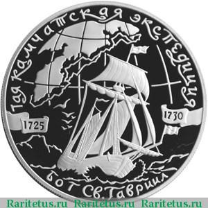 Реверс монеты 25 рублей 2003 года СПМД карта плавания proof