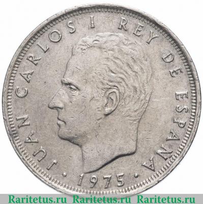 25 песет (pesetas, ptas) 1975 года   Испания