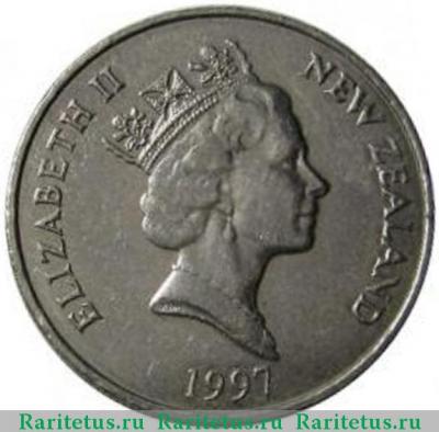 10 центов (cents) 1997 года   Новая Зеландия