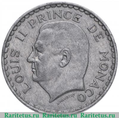 5 франков (francs) 1945 года   Монако