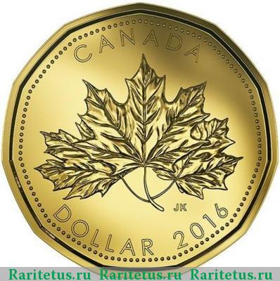 1 доллар (dollar) 2016 года  100 лет правам женщин Канада
