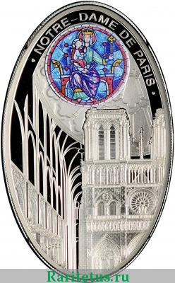 Реверс монеты 1 доллар (dollar) 2010 года  Нотр-Дам Остров Ниуэ proof