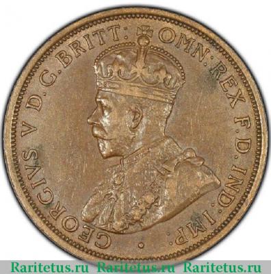 1 пенни (penny) 1914 года   Австралия
