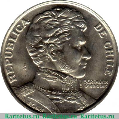 1 песо (peso) 1976 года   Чили