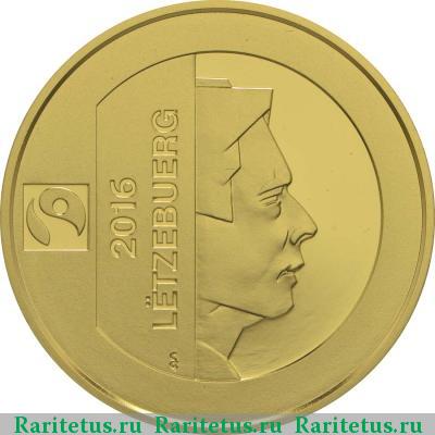 10 евро (euro) 2016 года  мышь Кетти Люксембург proof