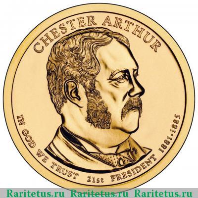 1 доллар (dollar) 2012 года P Артур США