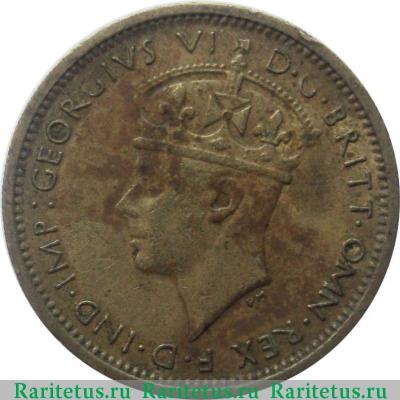 6 пенсов (pence) 1947 года   Британская Западная Африка