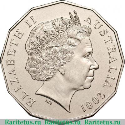 50 центов (cents) 2001 года  Виктория Австралия