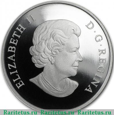 20 долларов (dollars) 2016 года  белый медведь Канада proof