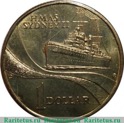 Реверс монеты 1 доллар (dollar) 2000 года  Сидней Австралия