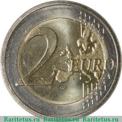 Реверс монеты 2 евро (euro) 2011 года  герцог Жан Люксембург